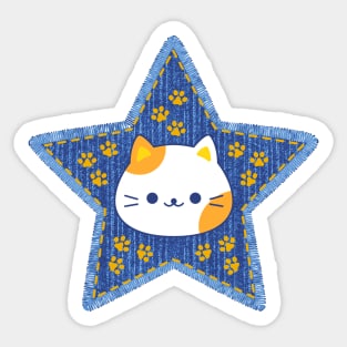 Cat star Sticker